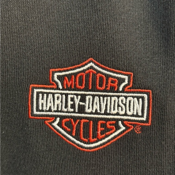 Women’s Harley-Davidson Black Top with Orange Logo - Picture 2 of 5